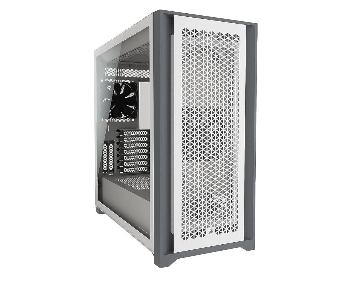 Corsair 5000D Airflow Tempered Glass Mid-Tower ATX PC Case - White
