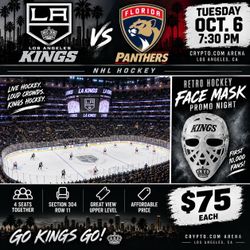 LA Kings vs Florida Panthers Opening Night Tickets