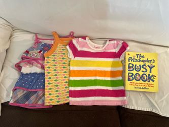Sz 2-4 Toddler Tops with free book