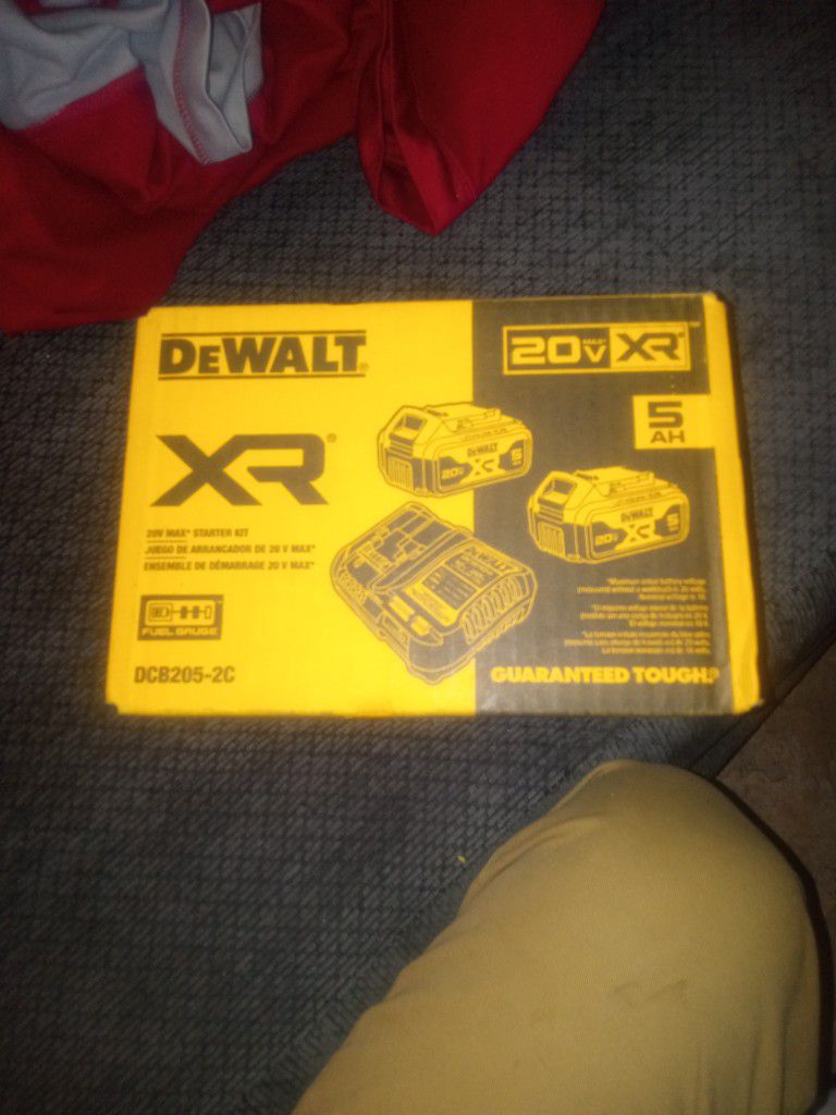 DeWalt 20 Volt Max XR Battery Starter Kit