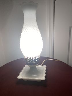 Vintage Milk Glass Hurricane