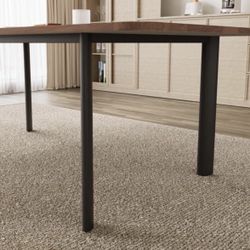 63”–78.7” Oak Extendable Mid-Century Dining Table (Table Only)