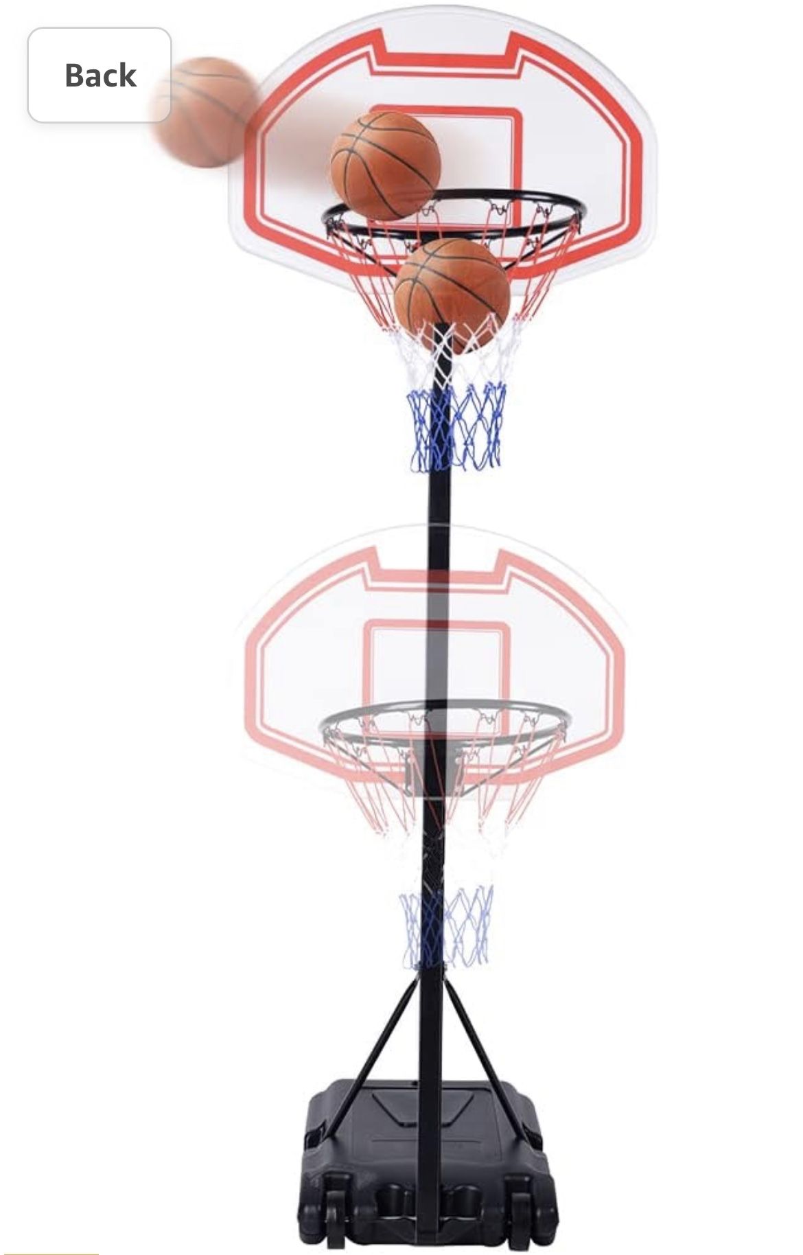 8’ Dunk Comp. Basketball hoop