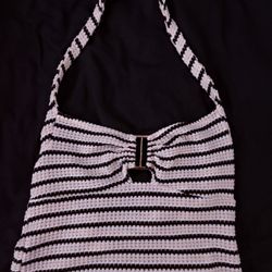 Black , beige , and white matching set