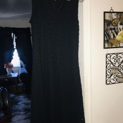 Womens Sz L Black Dress 