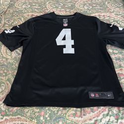 Raiders Nike  Jersey #4 CARR Size XL Really Good Condition.