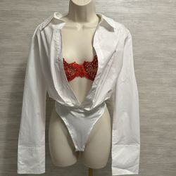 White Collar Bodysuit 