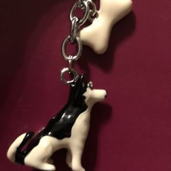HUSKY DOG KEYCHAIN NEW