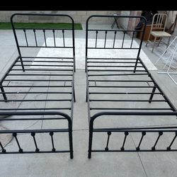 Free (2) Twin Bed Frames 