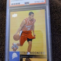 Steph Curry Upper Deck Rookie Card PSA GRADED 7.