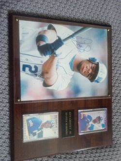 Ken Griffey auto plaque