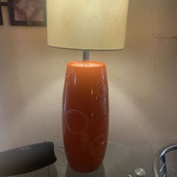 Beautiful Retro Orange Lamp