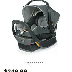 Chicco KeyFit 35 Infant Car Seat and Base - For 4-35 lb Infants, Includes Support, Compatible with Strollers - Cove/Grey *New* Retail Price: $227.99