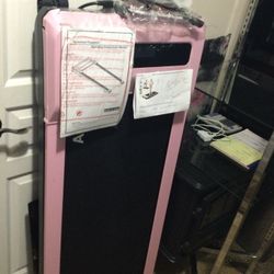 NEVER USED…PINK MINI WALKING PAD UNDER DESK TREADMILL WITH ELECTRIC INCLINE LCD DISPLAY…