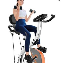 EXERCISE BIKE w/built in Resistance Bands 