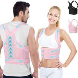 Posture Corrector for Women and Men,4 In 1 Adjustable Full Back Brace,Posture Braces Can Relieve Upper and Lower Back Pain, Shoulder Braces for Hunchb