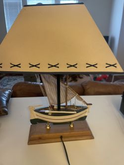 Sailboat Handcrafted Lamp