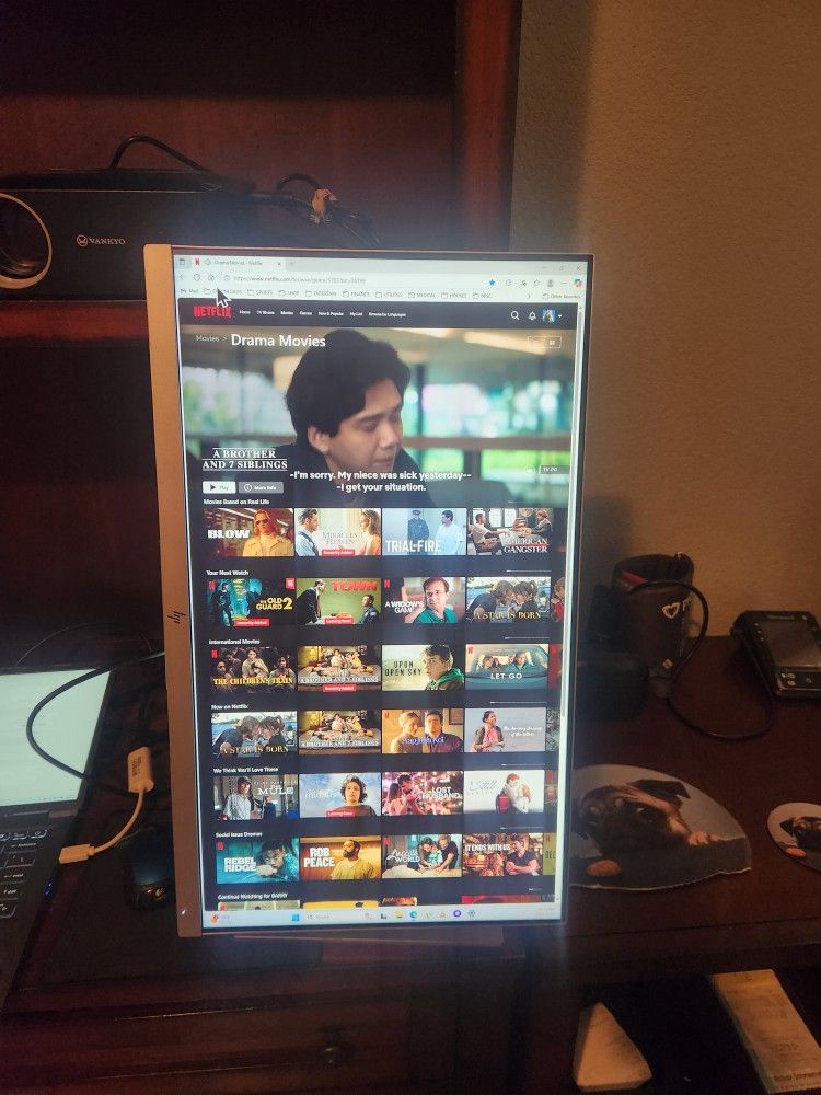 24" HP hdmi Computer Monitor with adjustable stand $30 FIRM