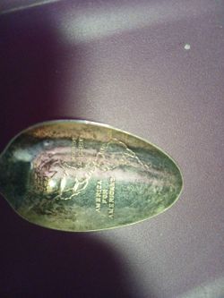 America For Americans Engraved Souvenir Spoon