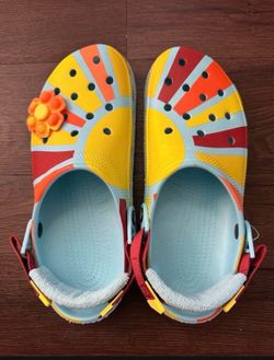 New Crocs CLASSIC ZEN GARDEN RO ADJUSTABLE TERRY CLOTH CLOG Mans 11us