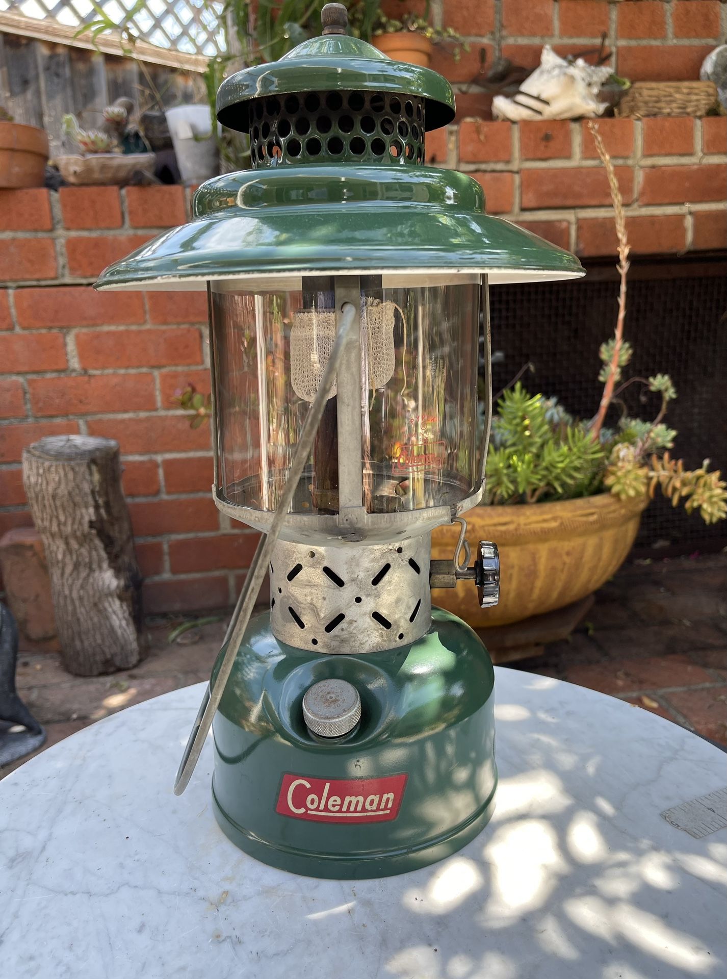 Coleman Model 228E Dual Mantle White Gas Lantern 1954