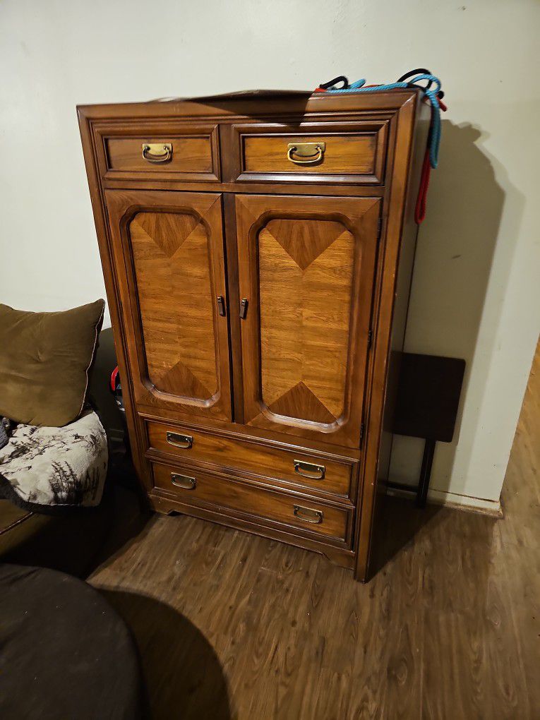 Solid Wood Armoire 