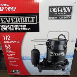 Pompa para sacar agua 1/2 HP Cast Iron Sump Pump