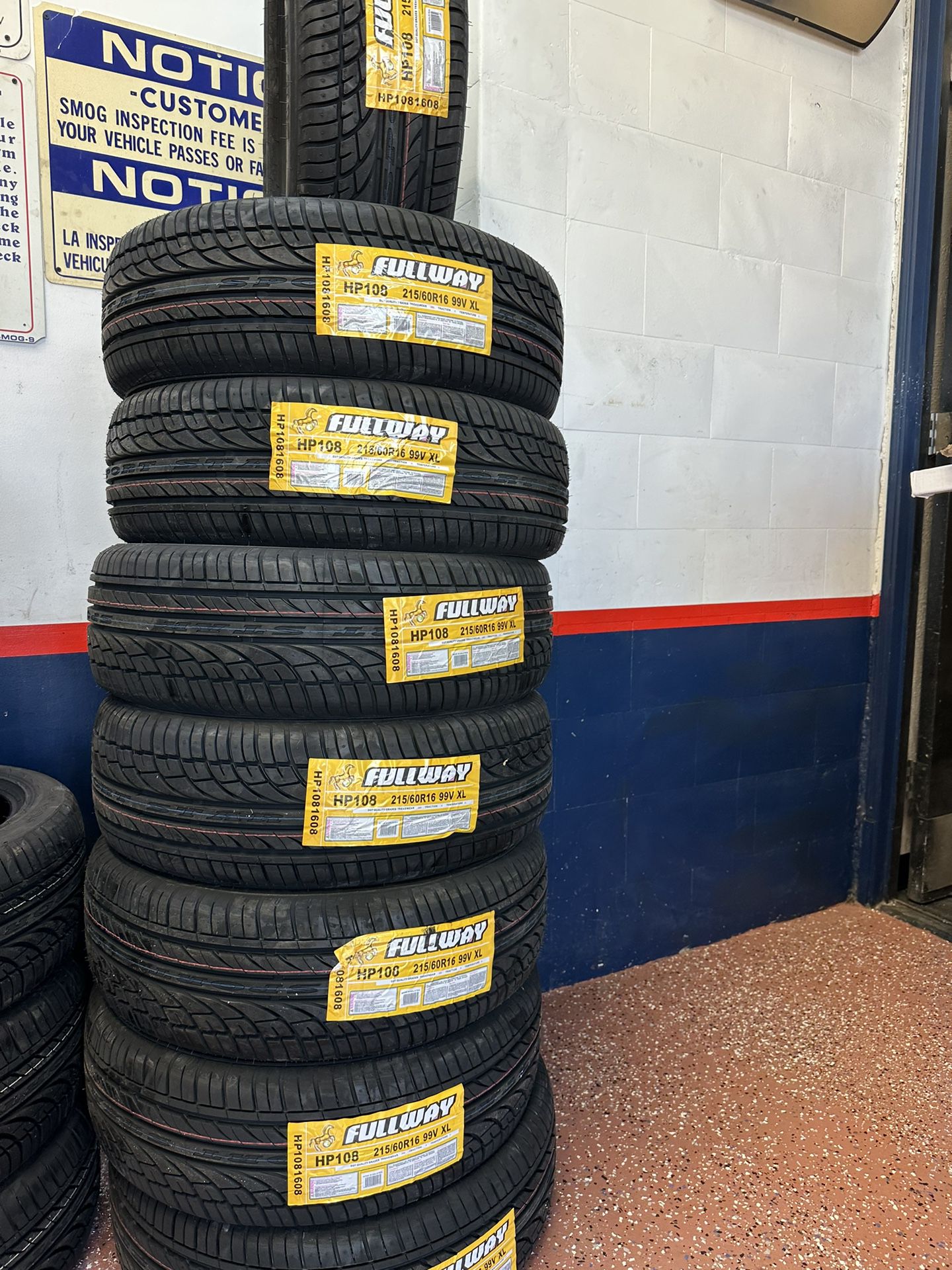 215/60R16 fullway HP108 all season set off 4 tires available with installation  we Finance 