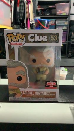 Funko Pop! Clue colonel mustard with the revolver #53 2021 limited edition exclusive