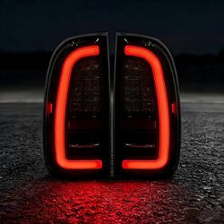 C-Shape Full LED Tail Lights for 2000–2006 Toyota Tundra Standard & Access Cab, High-Brightness Brake & Rear Lights, LED Tail Lamp Replacement, Weathe