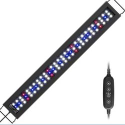 NICREW C10 Plants Freshwater LED Aquarium Light, Full Spectrum Fish Tank Light with LCD Timer, Color