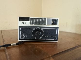 Vintage Agfa Agfamatic 126 Camera – Retro Film Camera – With Strap