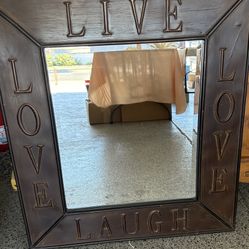 LIVE LAUGH LOVE MIRROR $30