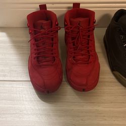 Jordan 12s red sude