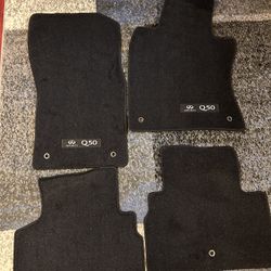 2017 Infiniti Q50 Black Car Floor Mats