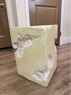 Modern white side table 18" x 12"