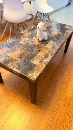 Stone Tile Top Coffee Table