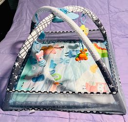 Baby Activity Play Gym Mat with Hanging Toys
