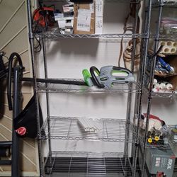 72" × 16" x 36" 5 Tier Storage Racks Shelving, Heavy Steel Shelves, Adjustable Wire Shelving Rack with Heavy Duty Casters/Wheels