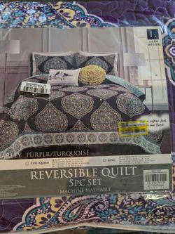 Lush Decor Harley Reversible Quilt 5-Piece King Set