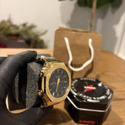 Yellow Gold Casio G-shock New With Box And Bag