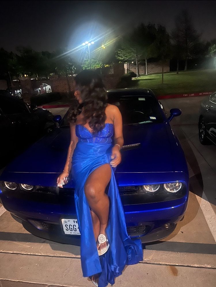 royal blue dress/prom dress