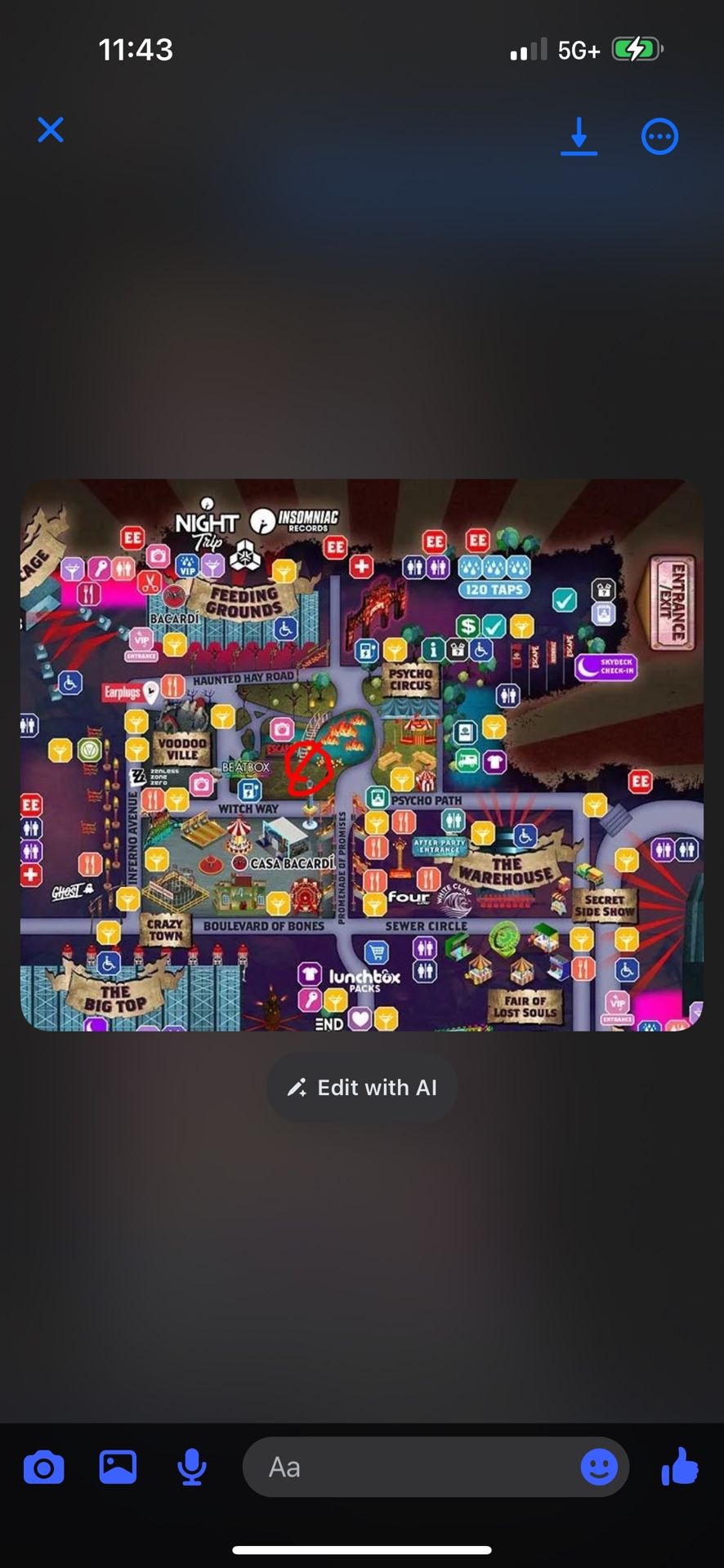 Escape GA 1 Day For Sat Wristband