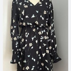 New No Tag Floral Black Chiffon Joie Dress Size XS. SHIPPING AVAILABLE 