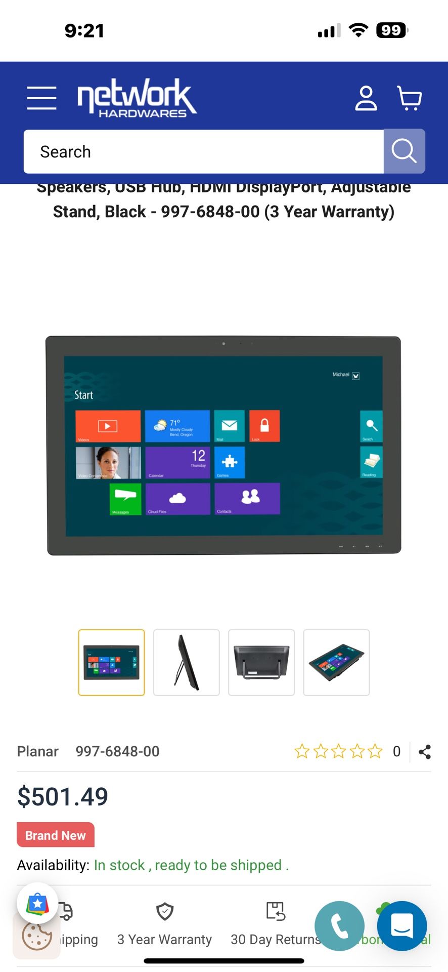 Planar Touch Screen. 