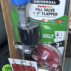 Fluidmaster 400CAR3 High Performance Toilet Fill Valve and 3-