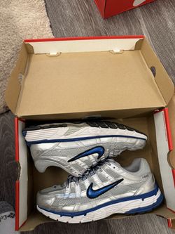 Nike P-6000 Metallic Silver Royal Laser Blue Womens
