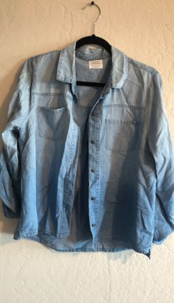 Blue faded throw over cardigan