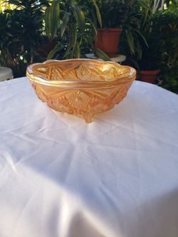 Vintage Carnival Glass Dish