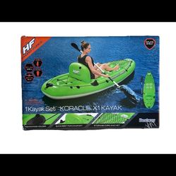 Bestway Hydro-force Inflatable Koracle Fishing kayak Boat Complete Set with Pump